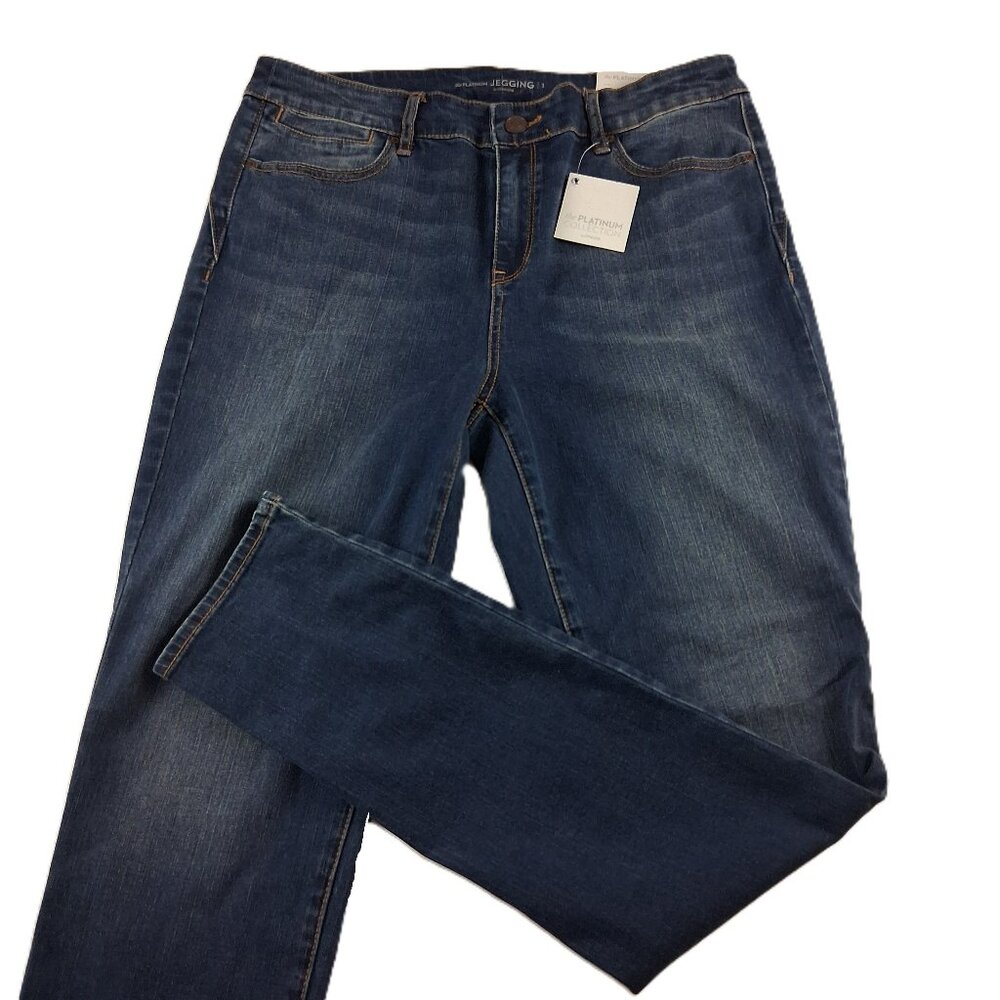 Chico's Platinum High Rise Jegging Jeans Women's Size 8 Heritage Indigo Stretch